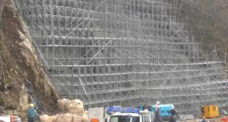 土木工事用足場